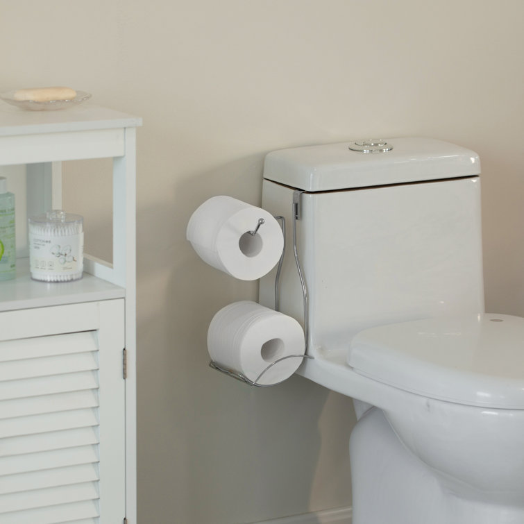 Chrome Over-the-Tank Dual Toilet Paper Holder Set