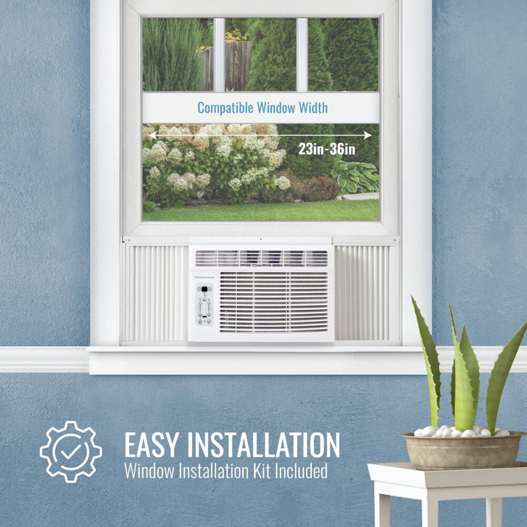 Keystone 10,000 BTU White Window Air Conditioner with Remote