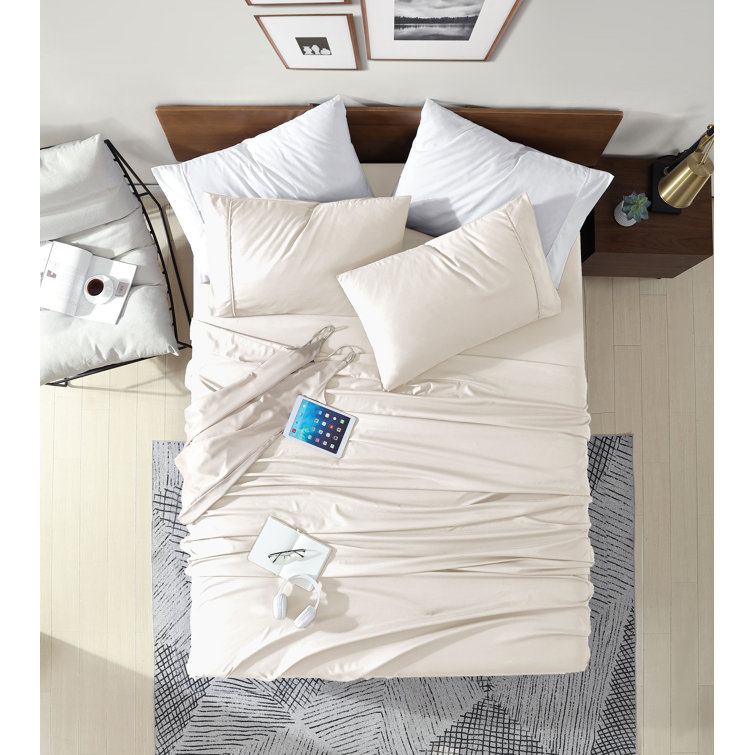 Coconut Milk Twin Ultra-Soft Microfiber Sheet Set