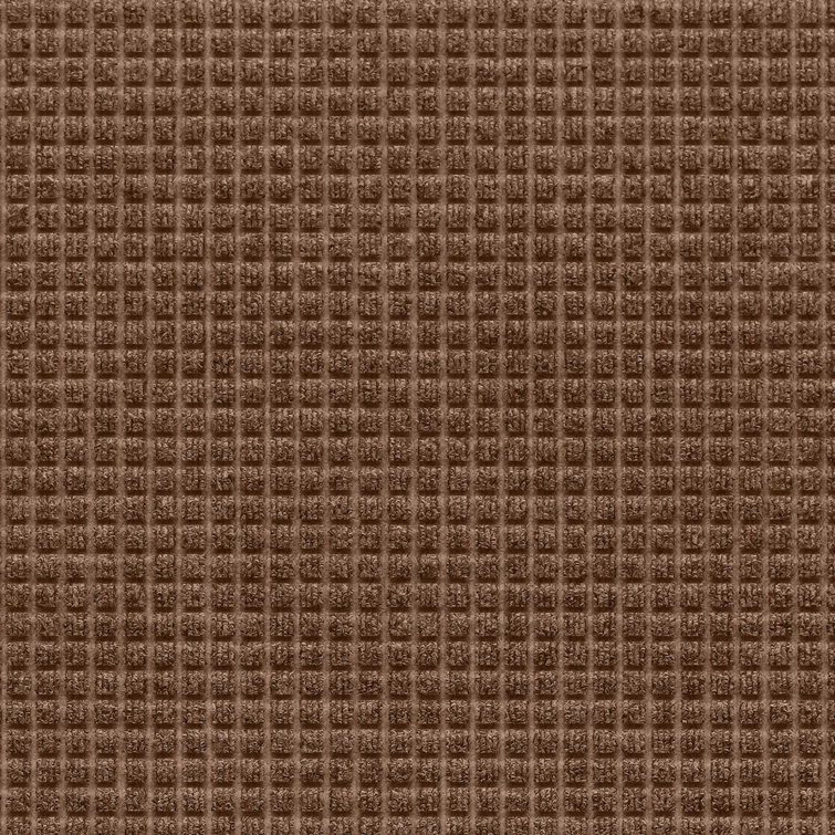 Dark Brown Rubber-Backed Indoor/Outdoor Stair Tread Set