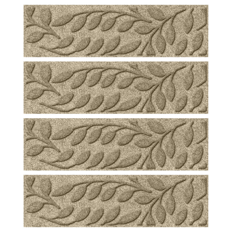 Camel Geometric Rubber Backed Indoor Outdoor Stair Treads