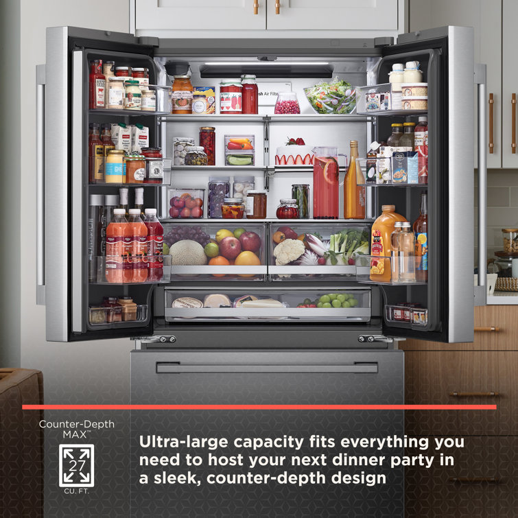 Stainless Steel 27 Cu. Ft. Smart French Door Refrigerator