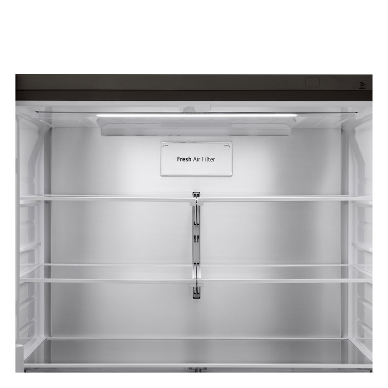 Black Stainless Steel Smart French Door Refrigerator with Ice Maker