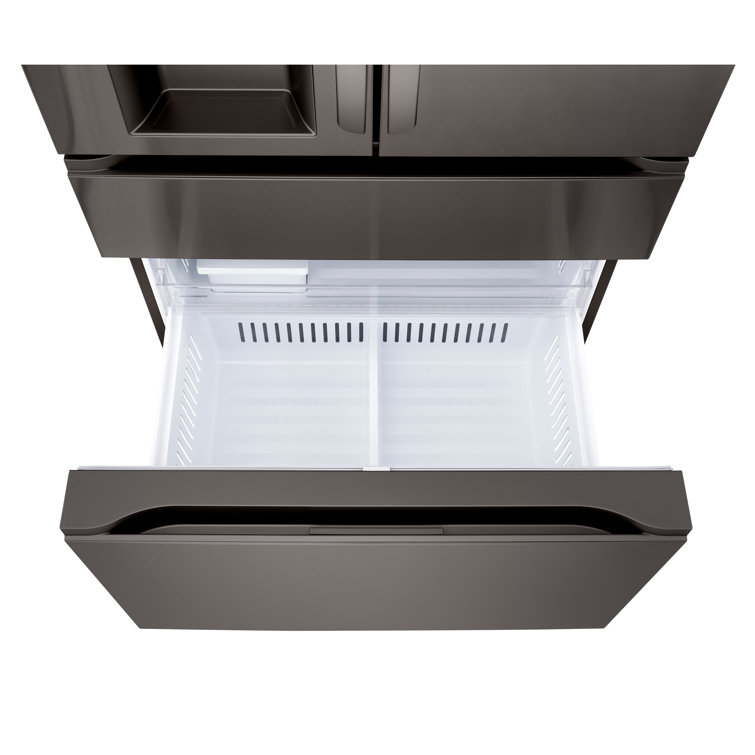 Black Stainless Steel Smart French Door Refrigerator with Ice Maker