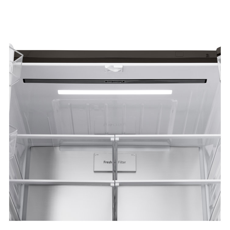 Black Stainless Steel Smart French Door Refrigerator with Ice Maker