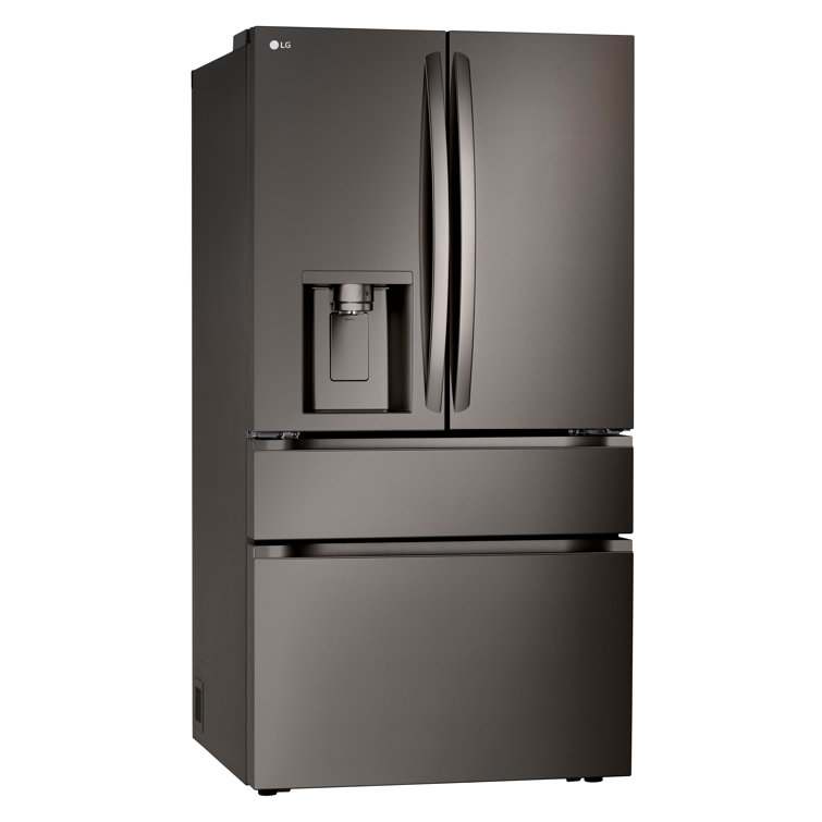 Black Stainless Steel Smart French Door Refrigerator with Ice Maker