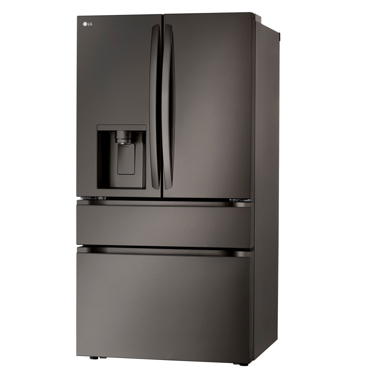 Black Stainless Steel Smart French Door Refrigerator with Ice Maker