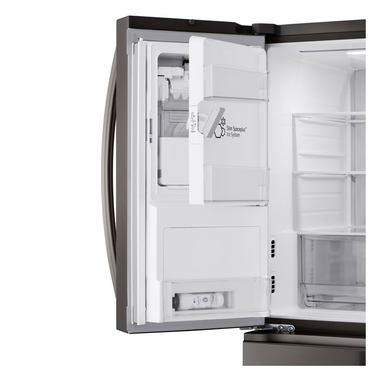 Black Stainless Steel Smart French Door Refrigerator with Ice Maker