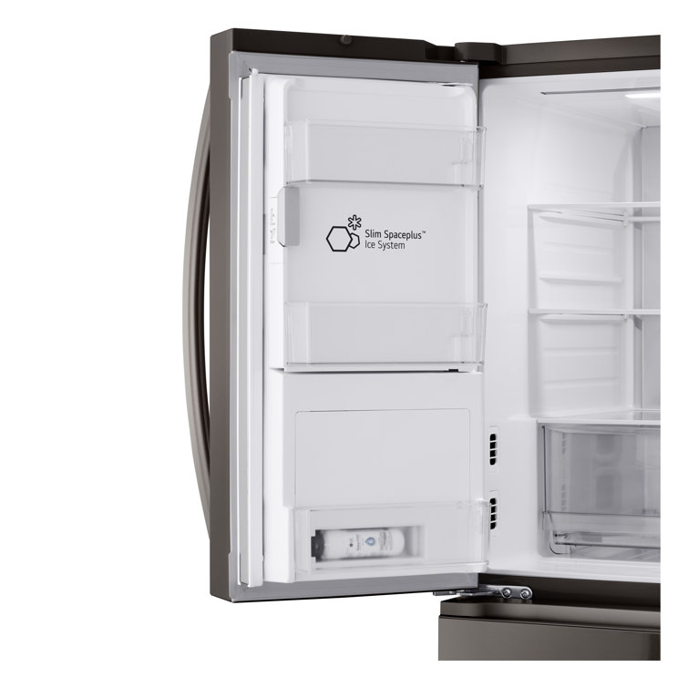 Black Stainless Steel Smart French Door Refrigerator with Ice Maker