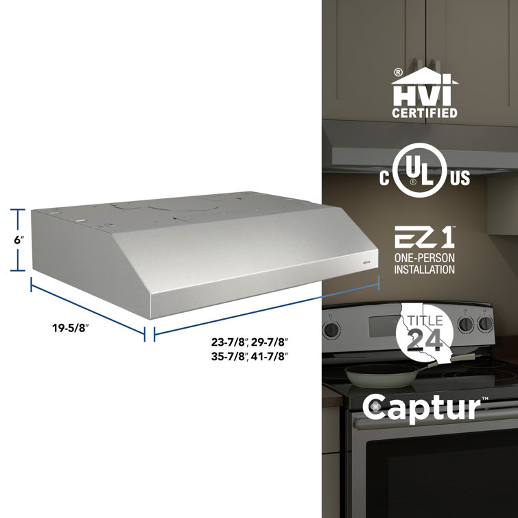 Broan 42-Inch Stainless Steel Convertible Under Cabinet Range Hood