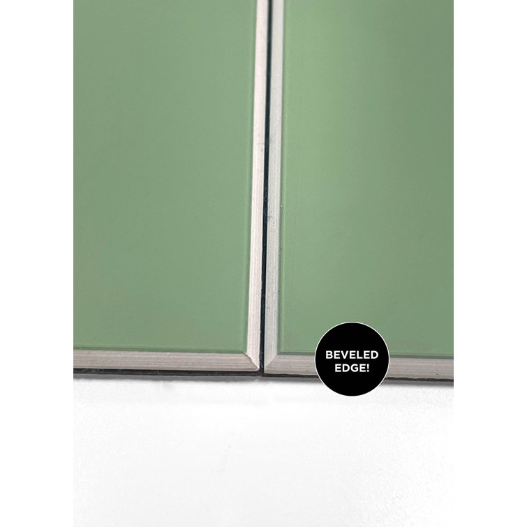Green Peel and Stick Subway Wall Tiles for Kitchen and Bathroom