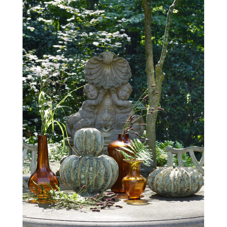 Moss Green Ceramic Decorative Table Vase