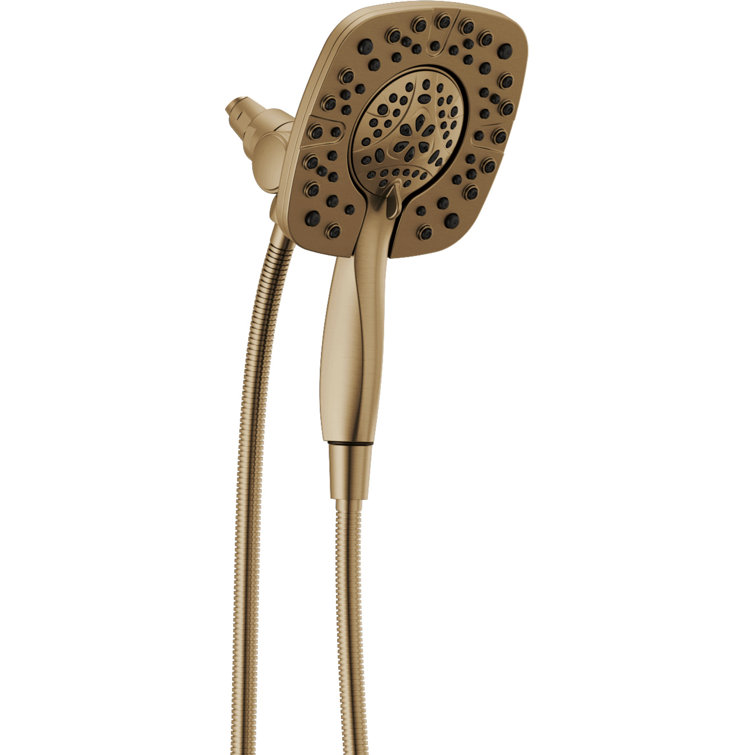 Champagne Bronze Dual Shower Head with Handheld Spray