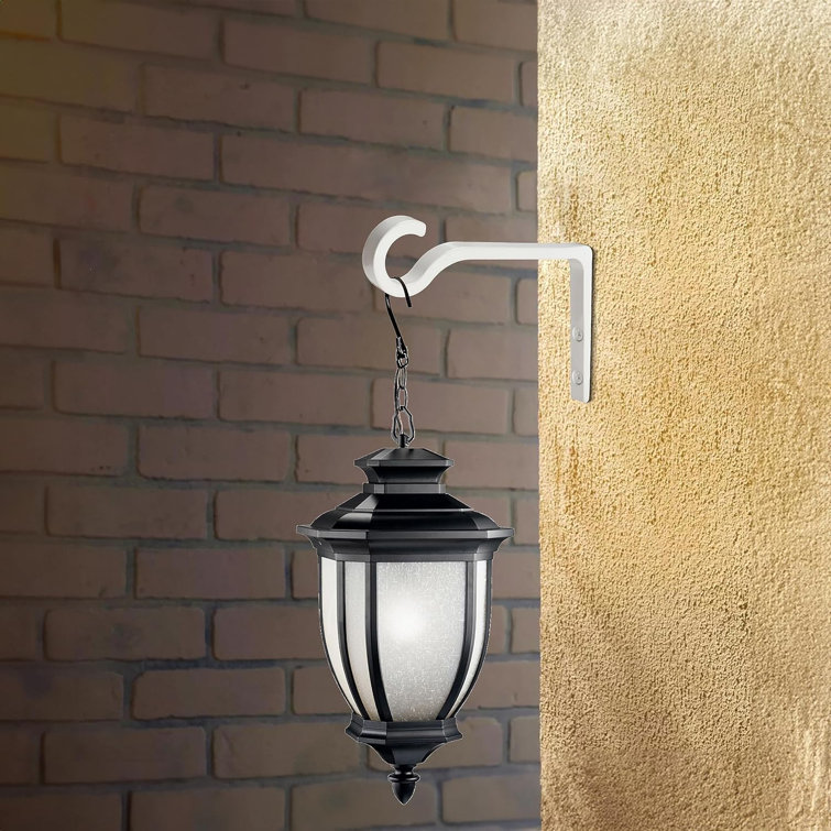 White Powder Coated Metal Wall Mount Plant Hooks