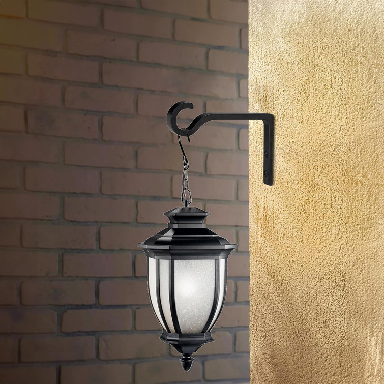 Matte Black Metal Wall Mount Plant Hooks, Set of 2