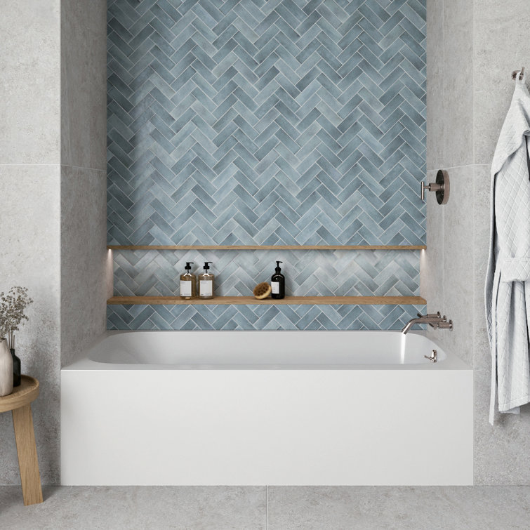 Glossy White Acrylic Rectangular Alcove Bathtub with Brushed Nickel Drain