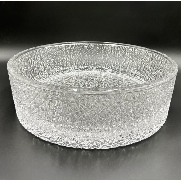 Stadium 16" Clear Tempered Glass Circular Vessel Sink