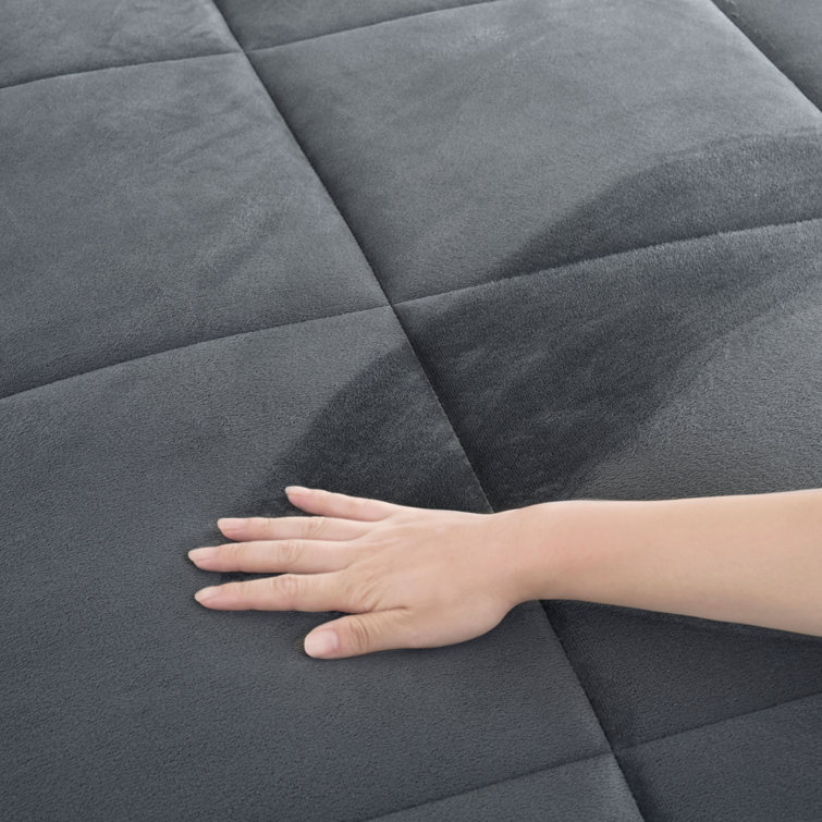 Full Pewter Reversible Microfiber Down Alternative Comforter Set