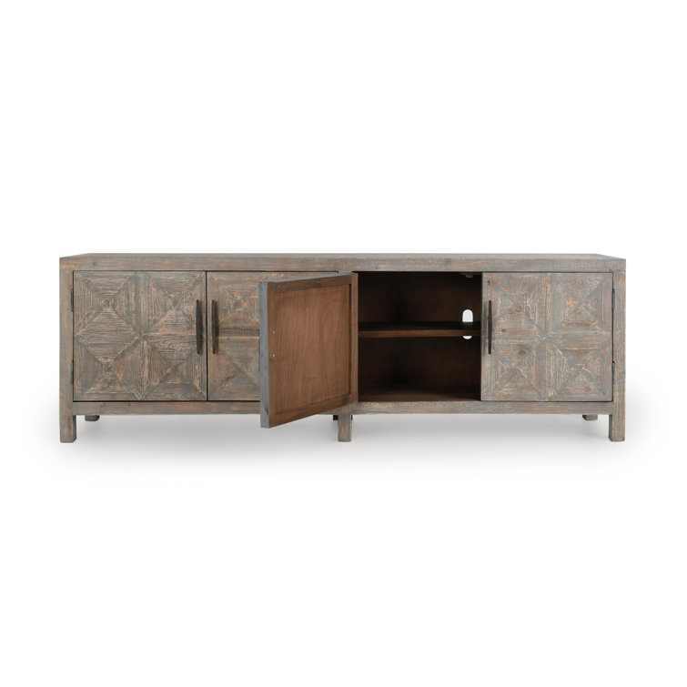 103.5'' Timeworn Gray Reclaimed Pine Wood Sideboard
