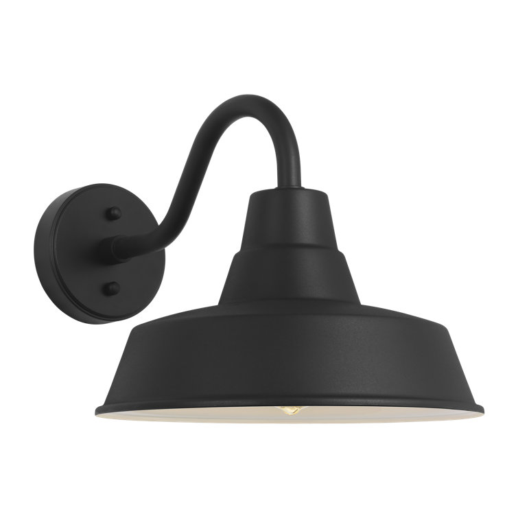 Textured Black Aluminum Barn Light Wall Lantern