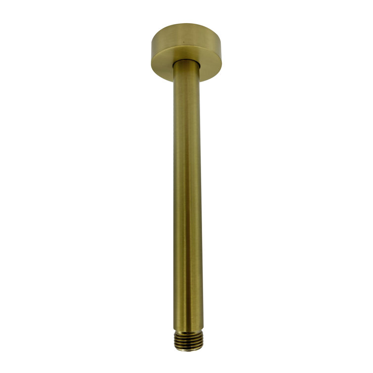 8-Inch Brushed Gold Stainless Steel Ceiling Shower Arm