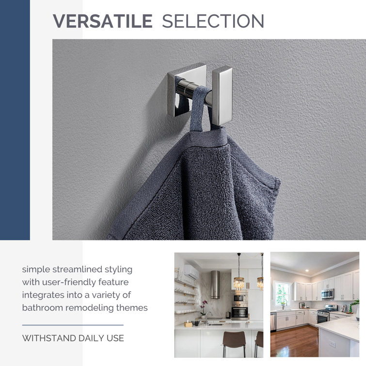 Polished Chrome Stainless Steel Wall Mounted Towel Hook