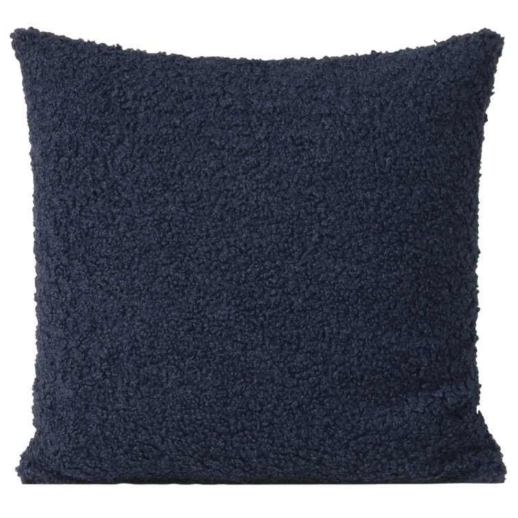 Blue Boucle 20" x 20" Feather Throw Pillow