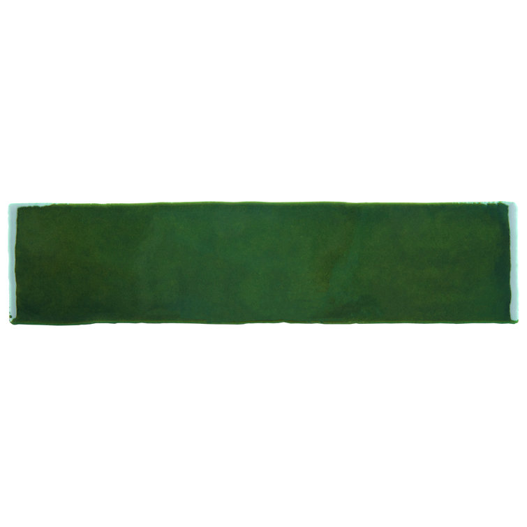Viva Antic Glossy Green Ceramic Subway Wall Tile