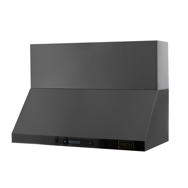 48-Inch Dark Stainless Steel Wall Mounted Range Hood