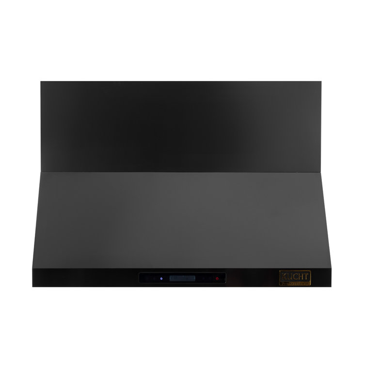 48-Inch Dark Stainless Steel Wall Mounted Range Hood