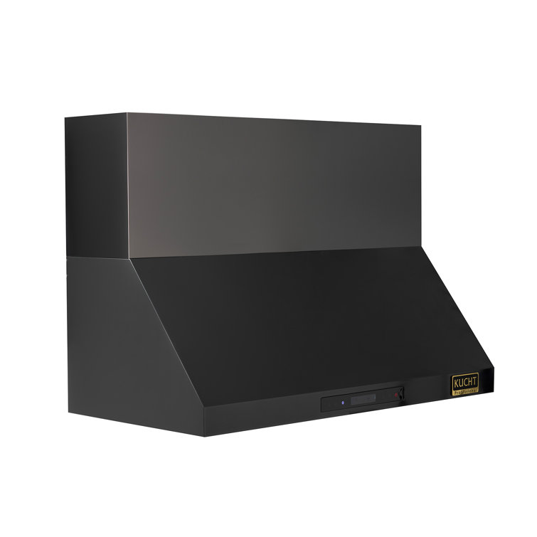 48-Inch Dark Stainless Steel Wall Mounted Range Hood