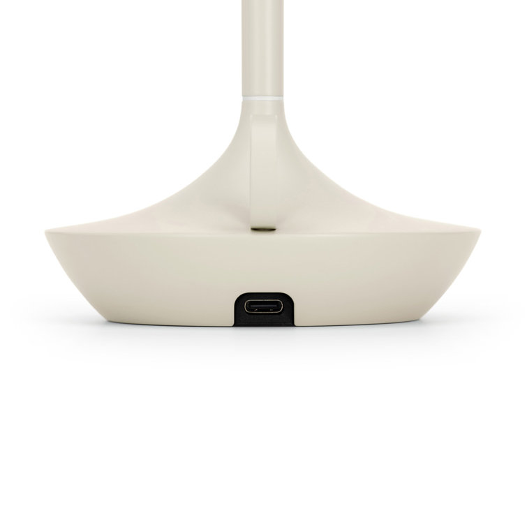 Mist Gray Cordless Rechargeable LED Table Lamp