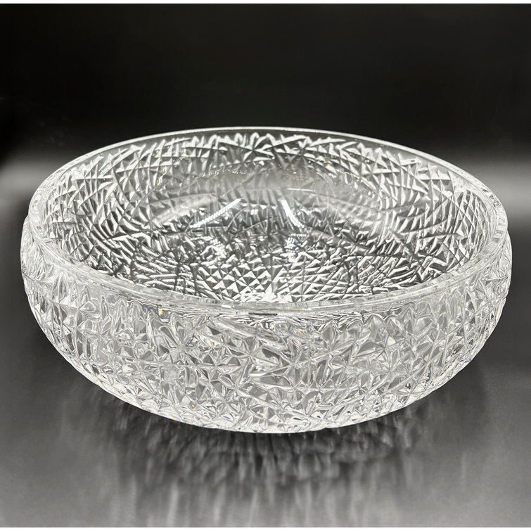 Moonshell 17" Clear Tempered Glass Circular Vessel Sink