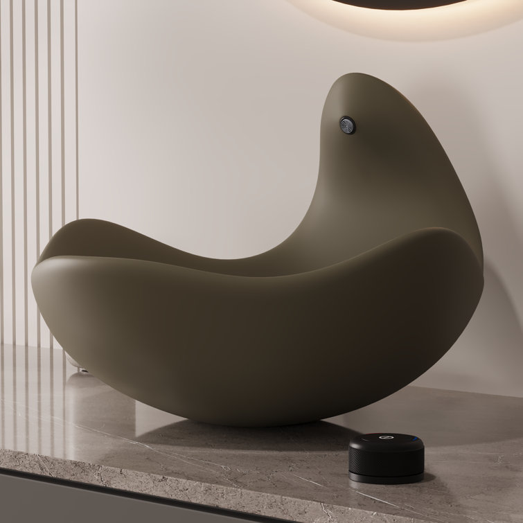 Taupe Clay Artistic Concrete Vessel Sink with Built-In Faucet