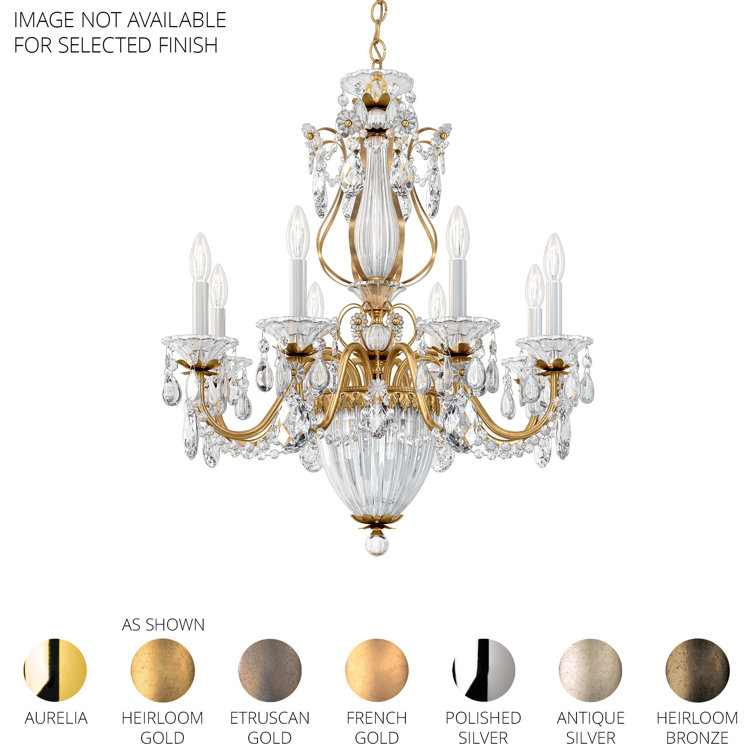 Etruscan Gold 11-Light Classic Chandelier with Heritage Crystal