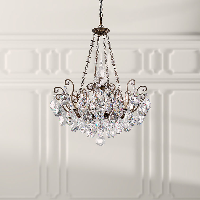 Heirloom Gold 8-Light Empire Chandelier with Clear Heritage Crystal