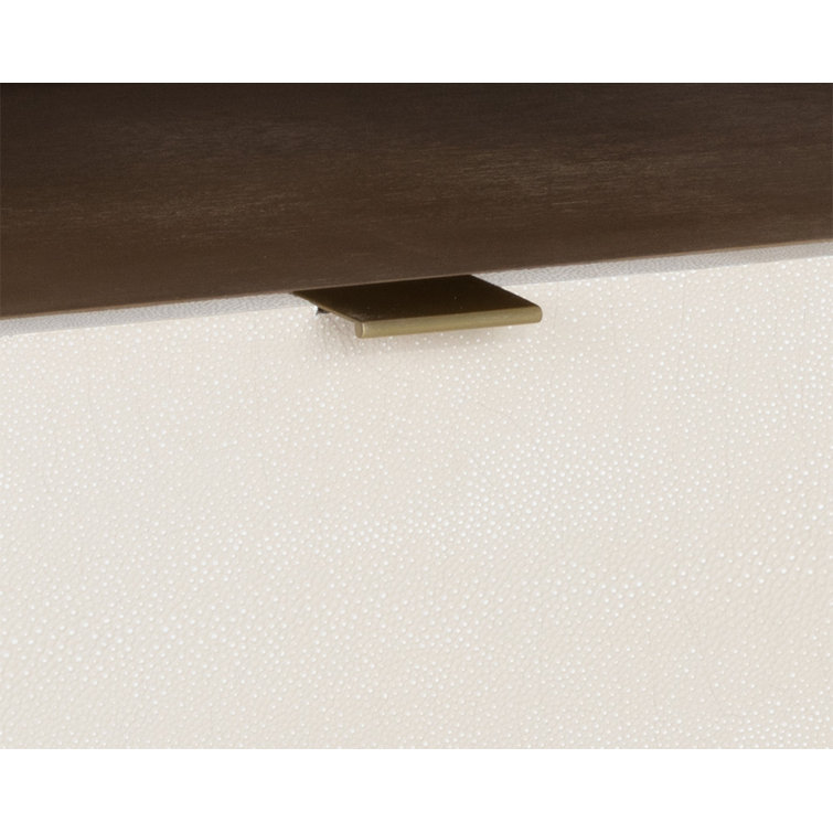 Kayden Transitional Brown and Cream 2-Drawer Nightstand