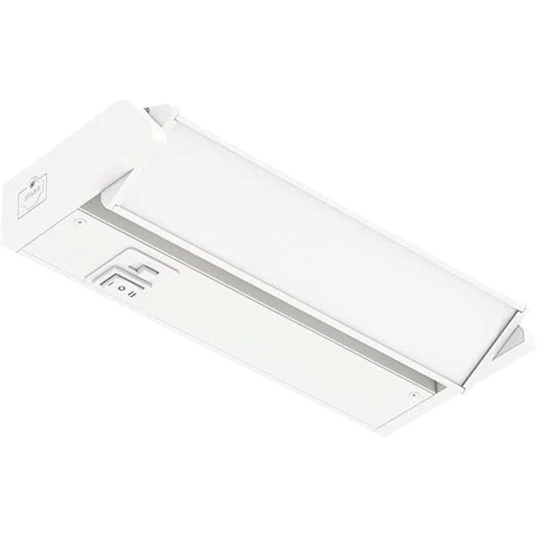White Aluminum Swivel LED Under Cabinet Light, 9-Inch