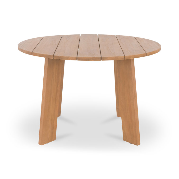 Pernelle 47" Round Teak Outdoor Dining Table