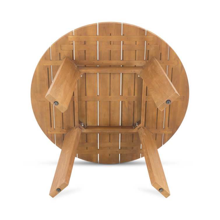 Pernelle 47" Round Teak Outdoor Dining Table