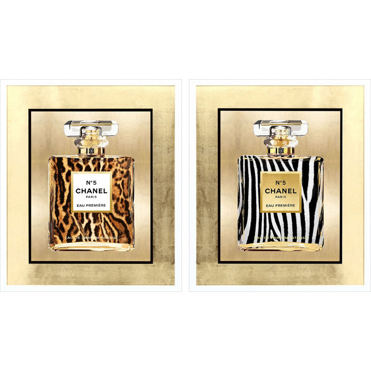 Wild Perfume II Set of 2 Lacquered White Wood Framed Prints