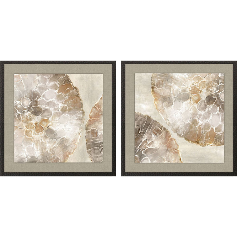Golden Medallion Giclees with Espresso Wood Frame Set