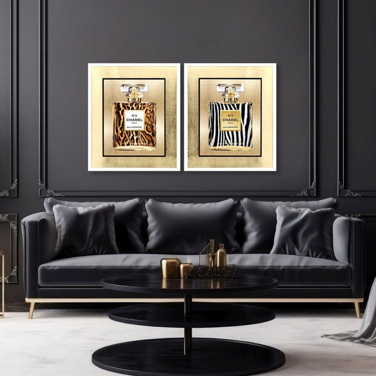 Wild Perfume II Set of 2 Lacquered White Wood Framed Prints