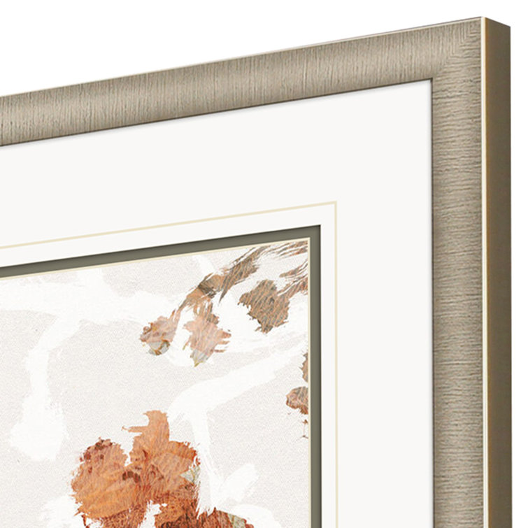 Sarah Lang Desert Floral II Print with Champagne Gold Frame