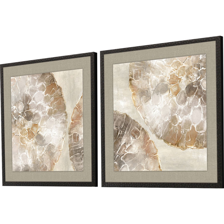 Golden Medallion Giclees with Espresso Wood Frame Set