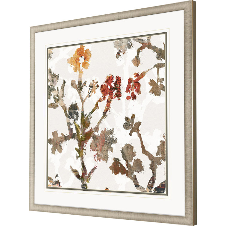 Sarah Lang Desert Floral Print with Champagne Gold Frame