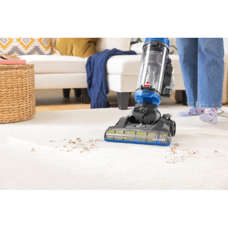 Blue Multi-Cyclonic Swivel Pet Upright Vacuum Cleaner