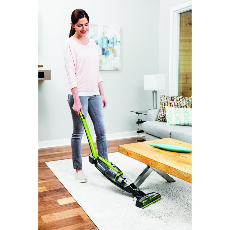 Black and Green Cordless Convertible Stick Vacuum