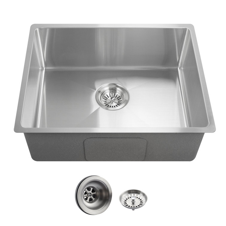 21.88" L x 17.19" W Stainless Steel Undermount Kitchen Sink