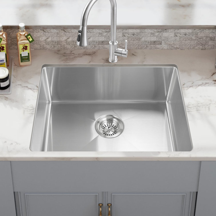 21.88" L x 17.19" W Stainless Steel Undermount Kitchen Sink